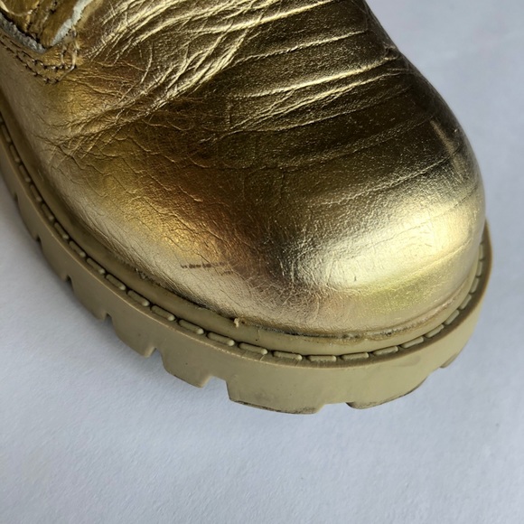 ⚜️GORGEOUS GOLD AKID HIGHTOP SNEAKERS/BOOTS⚜️ - Picture 3 of 6